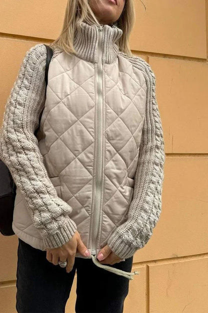 Knitted Zipper Jacket