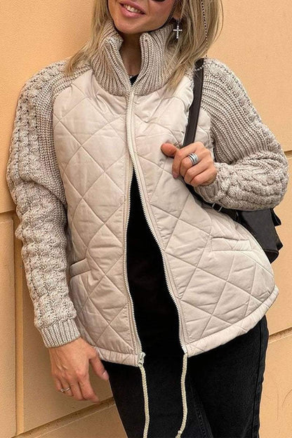 Knitted Zipper Jacket